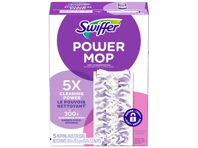 Swiffer PowerMop Mopping Pad, 5/Pack (08188)