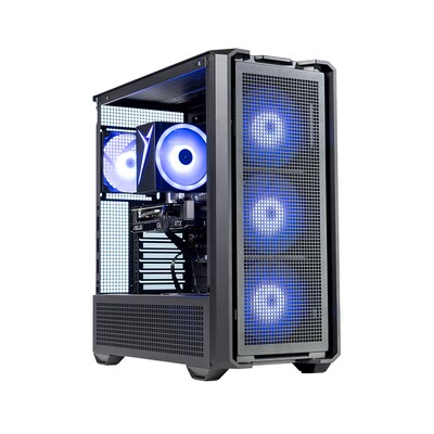 Skytech Edge Gaming Desktop Computer, NVIDIA GeForce RTX5060, AMD Ryzen 7 5700, 32GB RAM, 1TB SSD, Windows 11, Black