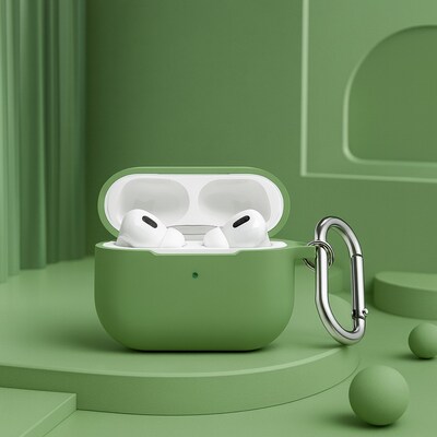 SaharaCase Venture Series Silicone Case Kit for AirPods Pro 3, Anti-Shock Material, Cactus Green (HP00212)