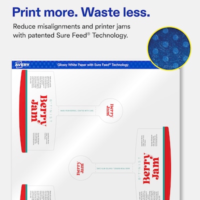 Avery Laser/Inkjet Sealing Labels, 5-1/8" x 4", White, 300 Labels/Box (19479370687)