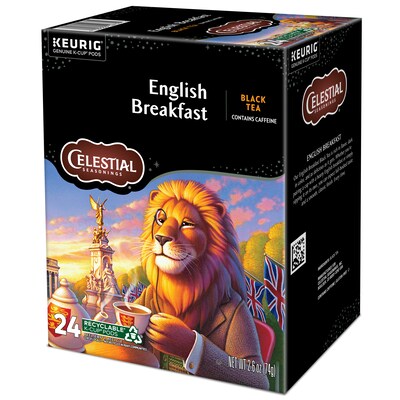 Celestial Seasonings Breakfast Blend Black Tea, Keurig® K-Cup® Pods, 24/Box (5000330008)