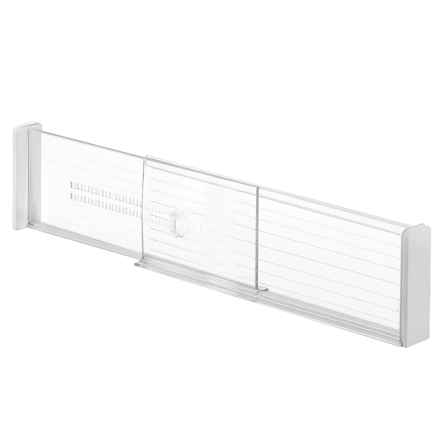 iDesign Plastic Adjustable Deep Drawer Dividers, Clear, 2/Set (62330)