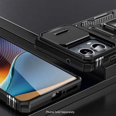 SaharaCase Raider Phone Case for Motorola Edge, Shock Absorbing, Scorpion Black (CP00618)