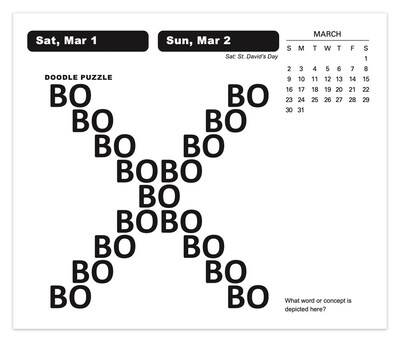 2025 Cal Ink Brain Games 6" x 5" Day-to-Day Desktop Box Calendar (9781645915881)