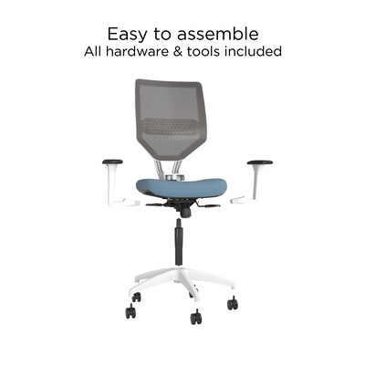 Union & Scale™ Lewis Ergonomic Mesh Back Computer and Desk Chair, Carolina (UN55656-CC)