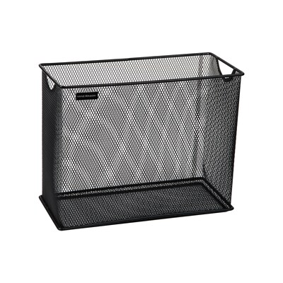 Mind Reader Metal Desk File Organizer, Black (FILEBASK-BLK)