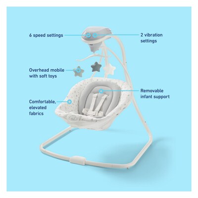 Graco Simple Sway Baby Swing, Blythe (2231531)
