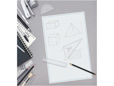 Better Office Graph Pad, 11" x 17", Quad-Ruled, White, 50 Sheets/Pad (25603)