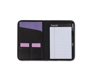 Samsill Professional Open Style Padfolio, Black (SAM70811)