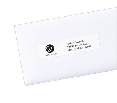 PRES-a-ply Laser/Inkjet Address Labels, 1 x 4, White, 20 Labels/Sheet, 100 Sheets/Box, 2,000 Label