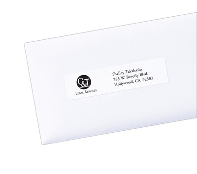 PRES-a-ply Laser/Inkjet Address Labels, 1 x 4, White, 20 Labels/Sheet, 100 Sheets/Box (30601)