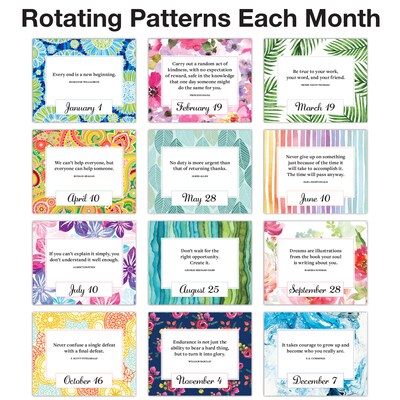 2026 Global Printed Products Rainbow 6" x 6" Day-to-Day Calendar (GPP-0028)