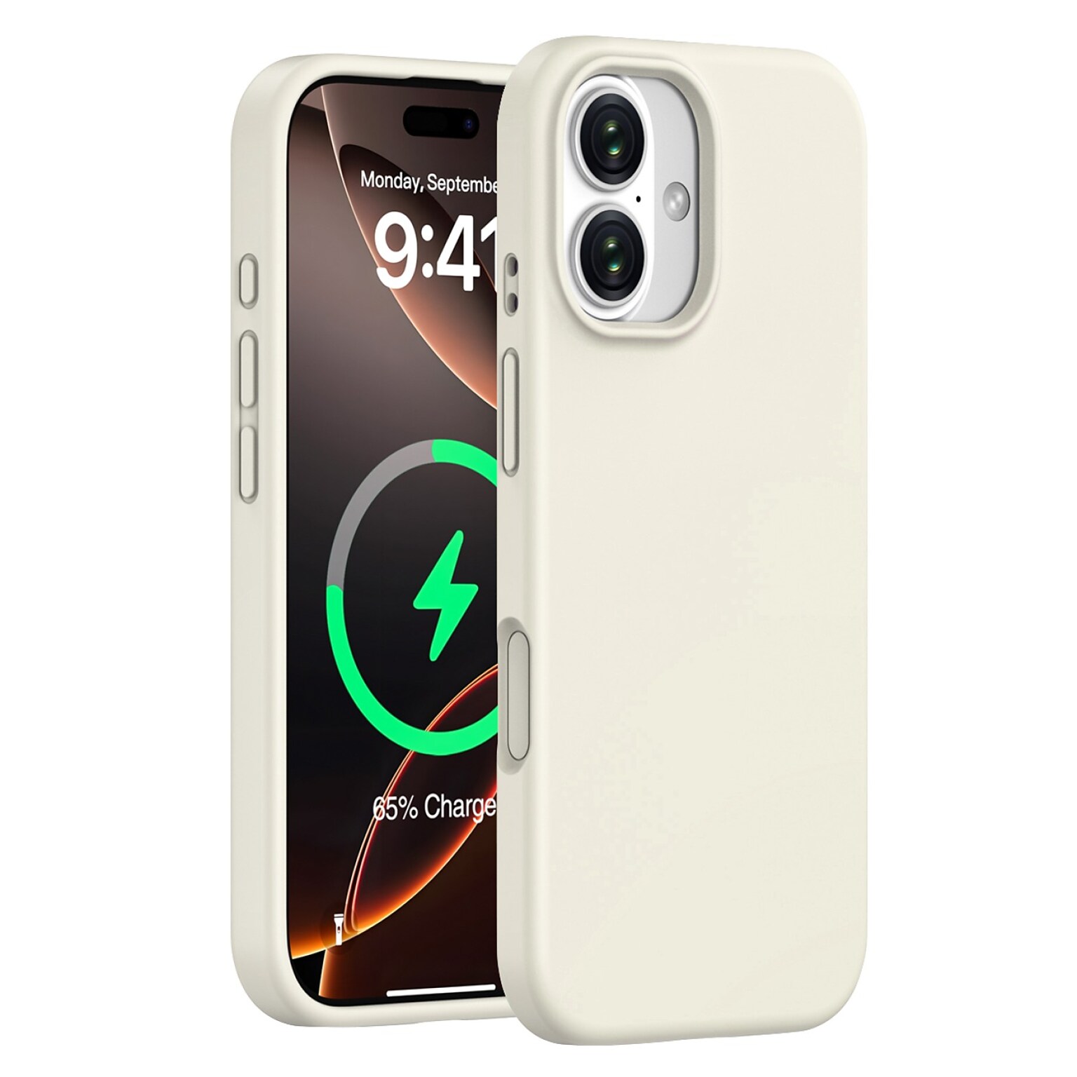 SaharaCase Venture Series MagSafe Compatible Phone Case for iPhone 17, Shock Absorbing, Sand Beige (CP00918)