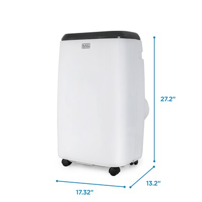 Black & Decker 115-Volt 10,000 BTU (6,000 BTU SACC/CEC) Portable Air Conditioner with Remote, White (BPT06WTB)