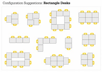 MooreCo Hierarchy Rectangle Desk, 32"W x 20"D, Neutral Weft/Platinum Base (703673562997)