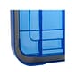 Iris WeatherPro 6.5 qt. Latch Lid Storage Bin, Clear/Blue (500198)