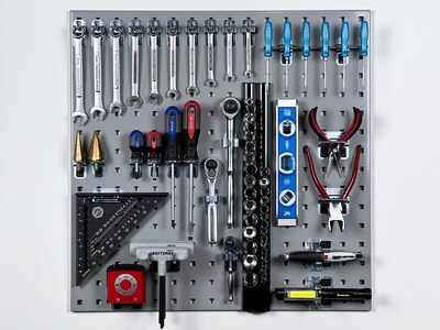 Triton Products LocBoard Pegboards with 46 pc. LocHook Assortment (LB1-GKit)