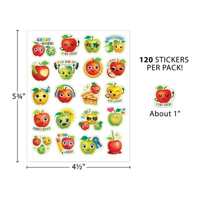 Teacher Created Resources Apple Smelly Stickers, Multicolored, 120/Pack, 6/Packs/Bundle (TCR9449-6)
