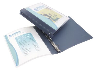 Avery 1 3-Ring Flexible Poly Binders, Gray (17676)