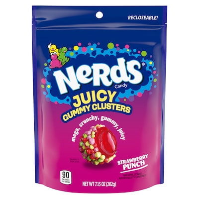 Nerds Strawberry Punch Juicy Gummy Clusters, 7.15 oz. (FER08539)