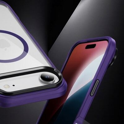 SaharaCase Raider Series MagSafe Compatible Phone Case for iPhone 17 Air, Shock Absorbing, Purple Orchid (CP00954)