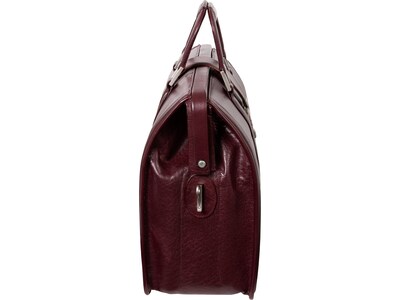 McKlein MORGAN Leather Litigator Laptop Briefcase, Burgundy (83346)