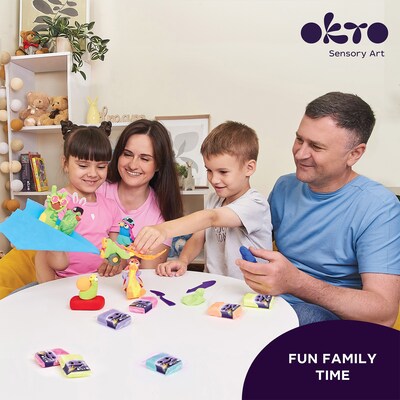 OKTO Air-Dry Clay Set, Assorted Colors, 24/Set (OKT70150)