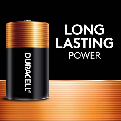 Duracell Coppertop Alkaline Battery, D, 2/Pack (DURMN1300B2Z)