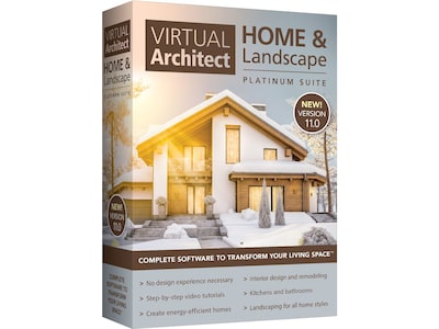 Virtual Architect Home & Landscape Platinum Suite 12 for Windows, 1 User [Download]