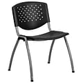 Flash Furniture HERCULES Series Plastic Stack Chair, Black (RUTF01ABK)