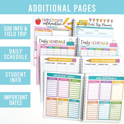Hadley Designs Undated Pink Teacher Planner and Lesson Plan Book, 8" x 10" (HDDX004557P9V)