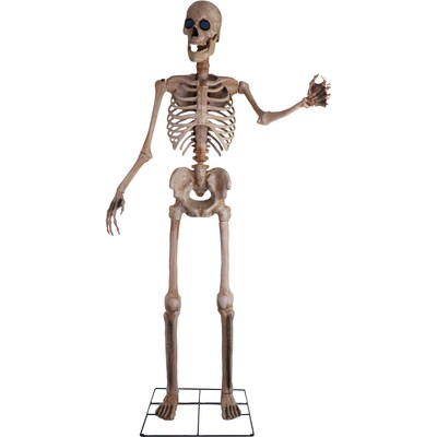 Haunted Hill Farm 8' Tall Motion-Activated Towering Skeleton (HHTWRSKEL-2FLSA)