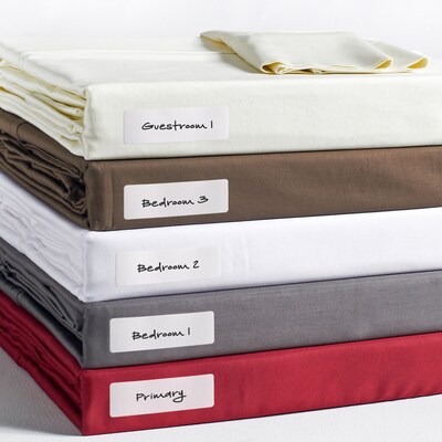 Avery No-Iron Waterproof Fabric Labels, 1 x 3, White, 50 Labels/Pack (40725)