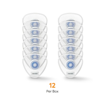 Coastwide Professional Non-Para Urinal Screen with Block, Citrus Scent, 12/Box (CW61757)