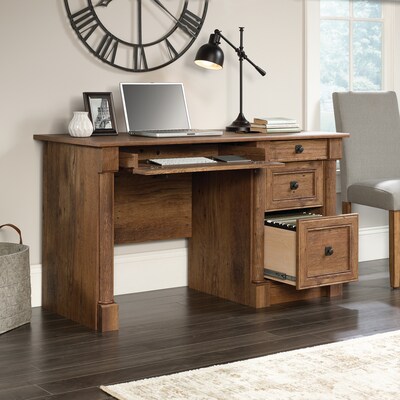 Sauder Palladia 53"W Computer Desk, Vintage Oak (422002)