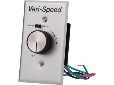 TPI Corporation Industrial Ceiling Fan Solid-State Speed Controller with Reversing Switch, Silver (08666802)