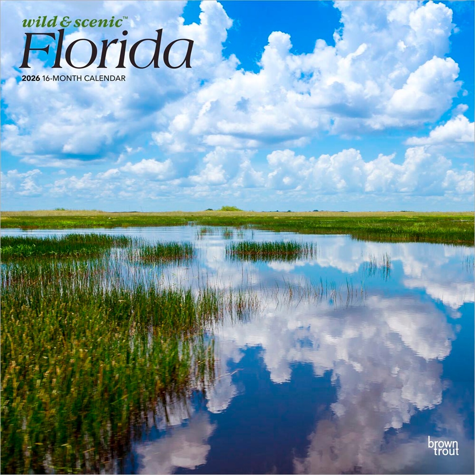 2026 BrownTrout Florida Wild & Scenic 12 x 12 Monthly Wall Calendar (9798330703272)