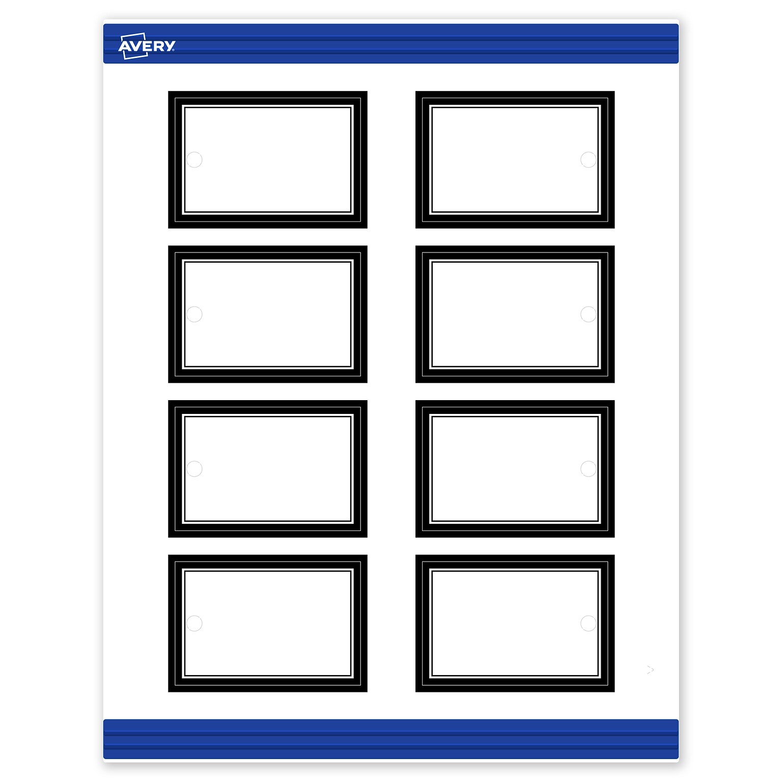 Avery 3 Blank Price & Merchandise Tags, White, 80/Carton (S00-DM8-PRMWT10)