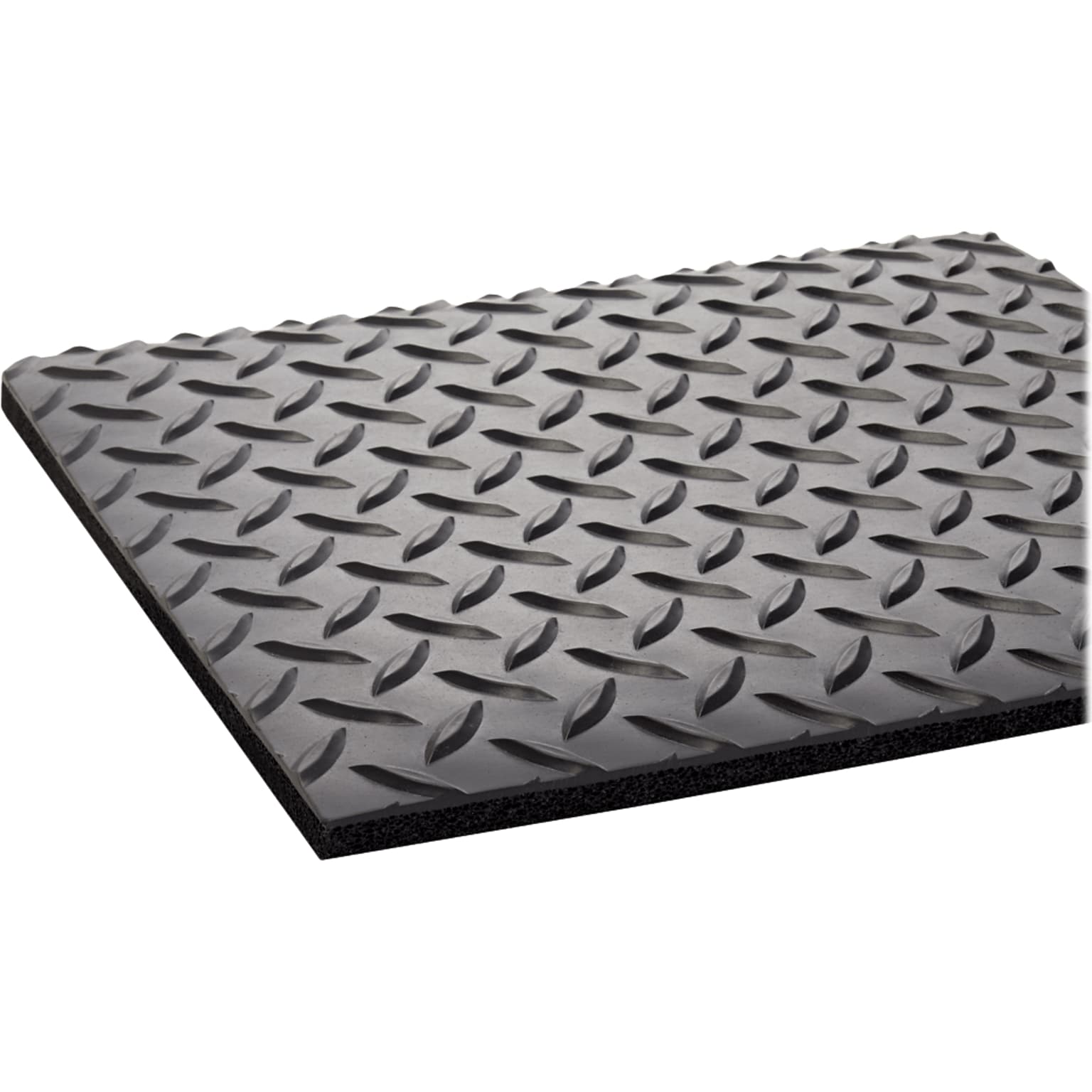 Crown Mats Industrial Deck Plate Anti-Fatigue Mat, 24 x 36, Black (CD 0023DB)
