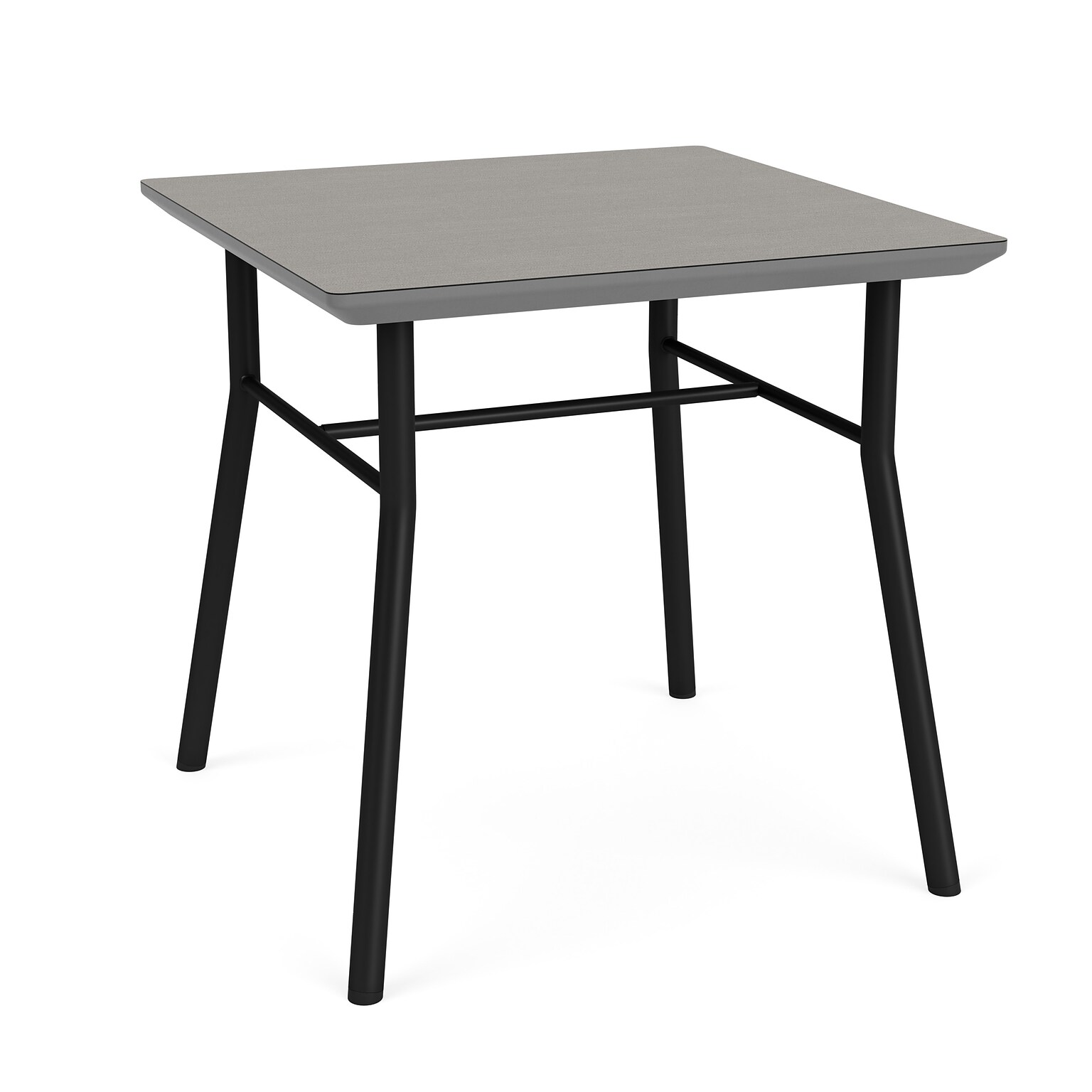 Lesro Chat 20W x 20D Laminate End Table, Sarum Twill/Black (CX0620.SBK.TST)