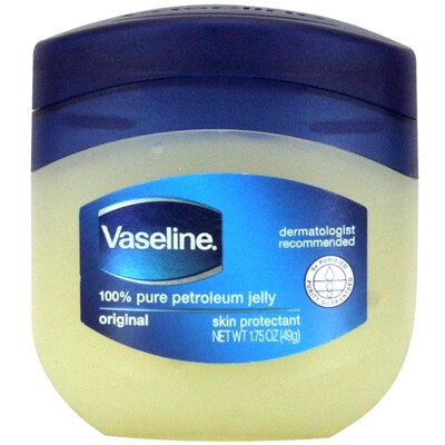 Vaseline Petroleum Jelly, 1.75 oz Tub, 12 Tubs/Bag, 12 Bags/Carton