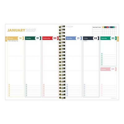 2027 TF Publishing Seagulls 6.5 x 8  Weekly & Monthly Standard Planner, Paperboard Cover, Multicolored (27-9216)