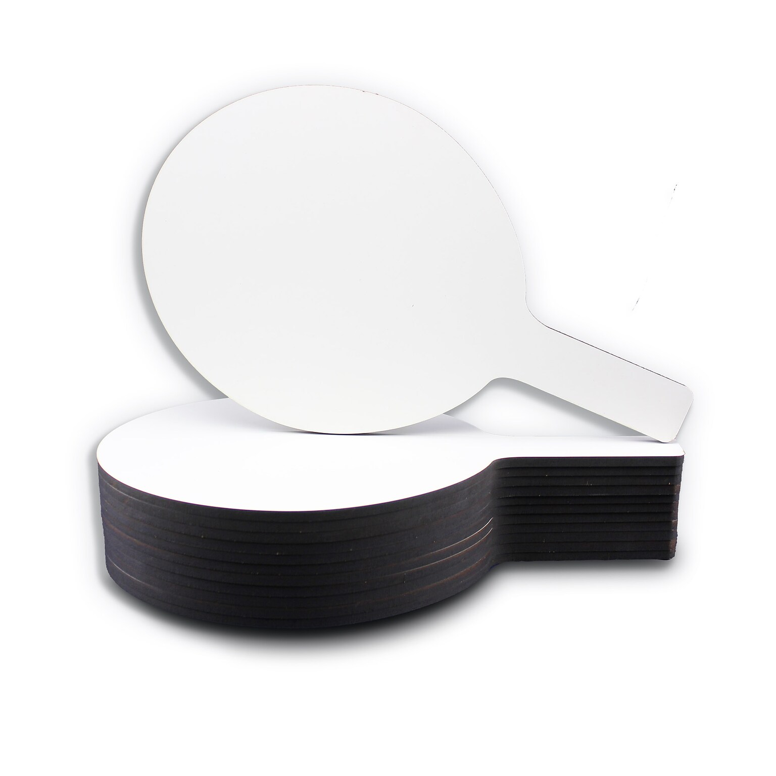 Flipside Oval Answer Paddle Class Pack Dry-Erase Whiteboard, 7 x 12, 12/Pack (FLP12032)