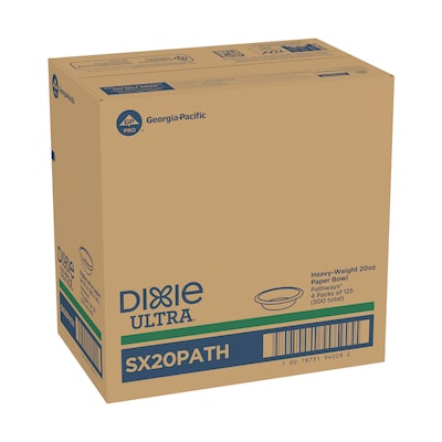 Dixie Ultra Pathways Paper Bowls, 20 oz., Multicolor, 500/Carton (SX20PATH)