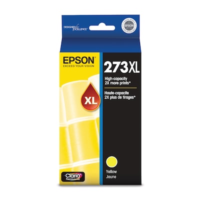 Epson T273XL Yellow Ink Cartridge, High Yield (T273XL420-S)