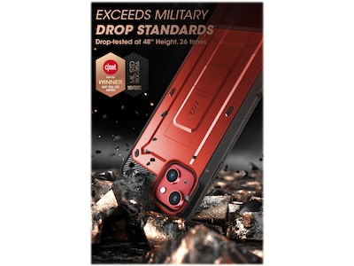 SUPCASE Unicorn Beetle PRO Metallic Red Rugged Case for iPhone 14 (SUP-iPhone2021/22-6.1-UBPro-SP-Ruddy)