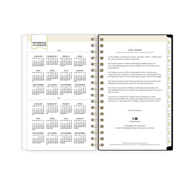 2026-2027 Blue Sky Day Designer Ophelia 3" x 6" Academic Year Weekly & Monthly Planner, Plastic Cover (158164)