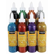 Sargent Art Washable Glitter Glue, Assorted Colors, 4oz, Pack of 8 (SAR221808)