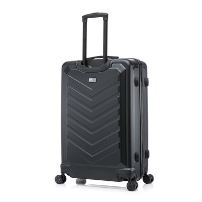 US Army FOX 3-Piece Hardside Spinner Carry-On Luggage Set, TSA Checkpoint Friendly, Black (USLFOXSML-BLK)
