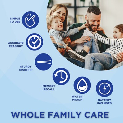 Veridian Healthcare Digital Oral Thermometer, White (08-106B)